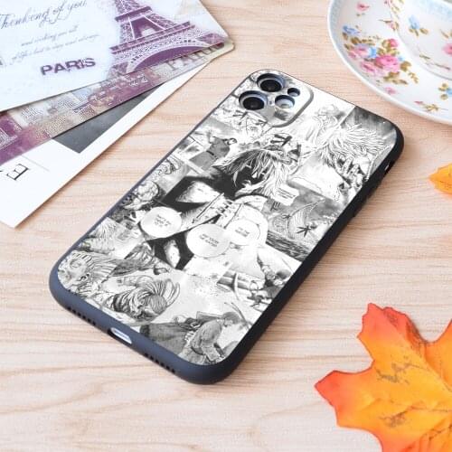 For iPhone Vinland Saga Manga Collage Print Soft Matt Apple iPhone Case