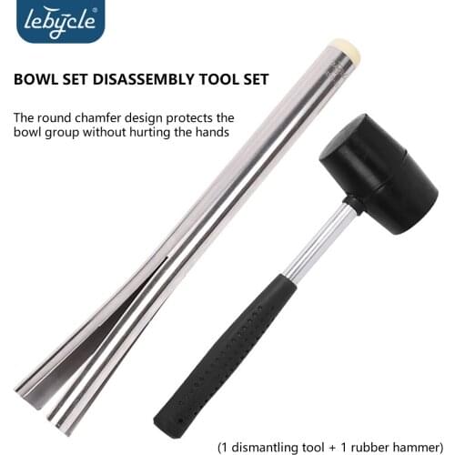 LEBYCLE Bicycle Headset Press-in Tool Shaft Bowl Removal Tool MTB Road Bike Stainless Steel Bearing Installation Repair Kit