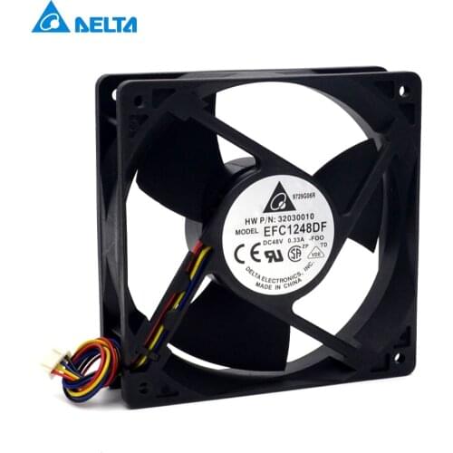 New EFC1248D 120*120*25mm 120mm 48V 0.21A 4 wire PWM cooling fan switches for Delta 120*120*25mm