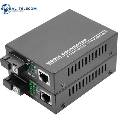 Fiber media converter 1000Mbps Single fiber Single mode SC port media converter gigabit