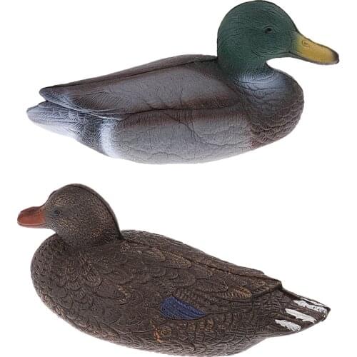 Durable Bow XPE Fishing Hunting Duck Decoy Drake Floating Keel Duck for Garden Yard Camping Hunting Tactical Accessorie