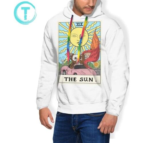 Gremlins Gizmo Hoodie Horror Arcana - XIX The Sun Gremlins Hoodies Purple Mens Pullover Hoodie Popular Hoodies