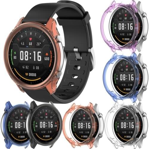 Ultra-Slim Soft TPU Watch Classic Case Skin Protective Cover For Xiaomi Mi Smart Watch Color Version Smart Accessories Cases