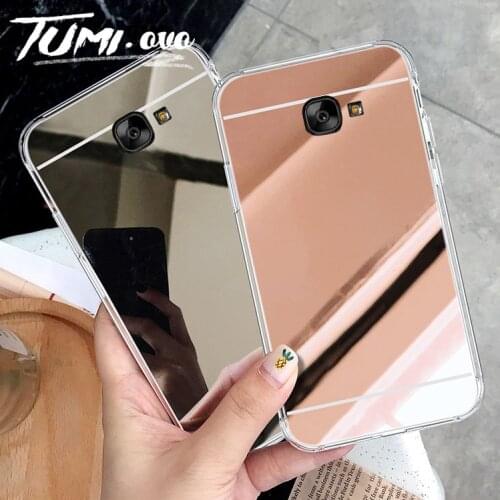 Luxury Mirror Soft TPU Case for Samsung Galaxy A3 A5 A7 J1 J3 J5 J7 2016 2017 A6 A8 A9 J4 J6 Plus 2018 Grand Prime Phone Cases