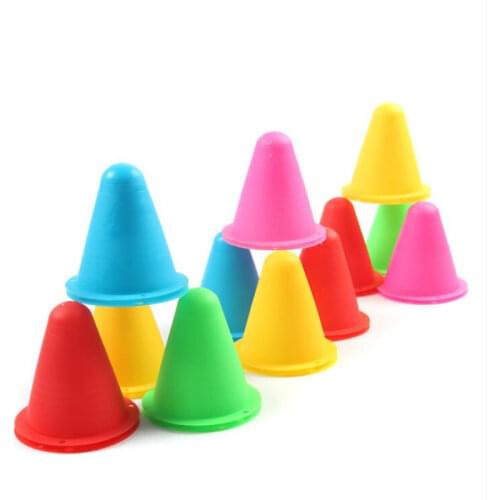 10pcs/lot Skating Marker Cones Roller Football Soccer Marker Cup Speed Training Equipment Slalom Roller Skate Pile Marking Cup