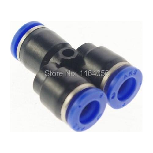 20pcs Pneumatic Push in Fitting Equal Y Connectors 4mm