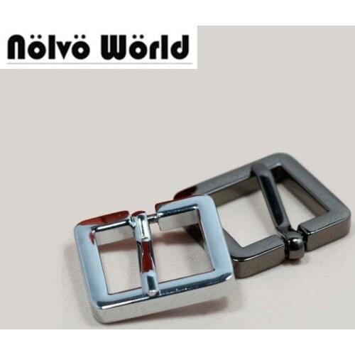 30pcs 20.1mm (3/4") sqaured tabular ring bags purse strap adjusted alloy fat flat pin buckles