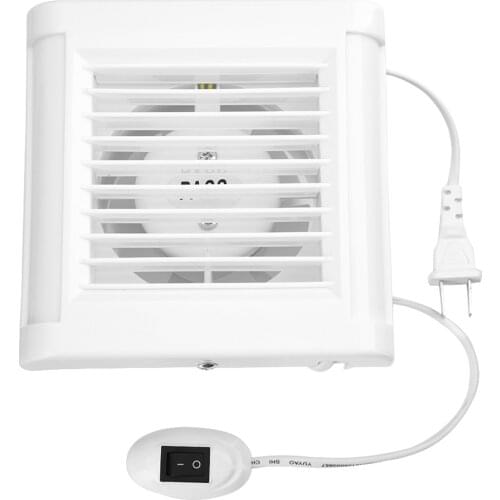 4Inch Exhaust Fan Waterproof Mute Bathroom Extractor Exhaust Fan Window 15W 220V For Kitchen Toilet Ventilation Fans