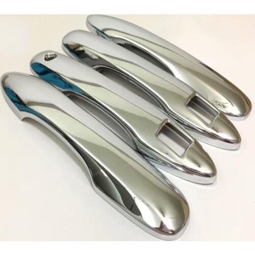 For Toyota Prius 2016 2017 2018 High Quality car styling cover detector stick frame lamp trim ABS chrome car door handle 4pcs