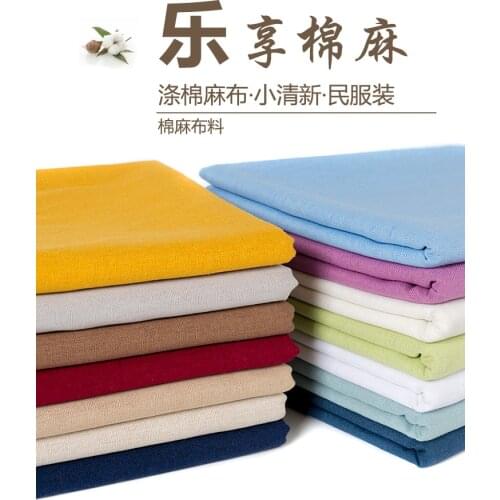 50CM*140CM/Piece, Cotton Linen Clothing Cloth, Embroidered Handmade DIY,Pants Clothes Ramie, Flax Chinese Clothing Fabric