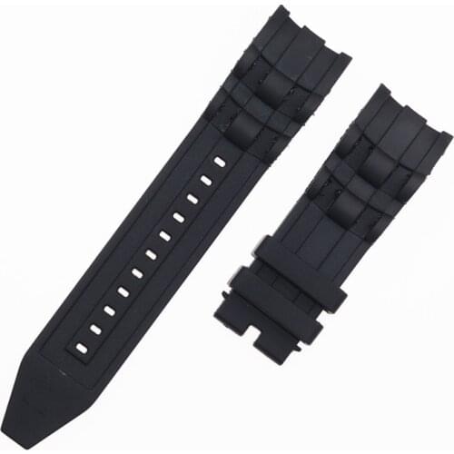 Watch accessories silicone strap black for INVICTA Infanta watch with 26mm mens and womens waterproof sports rubber strap