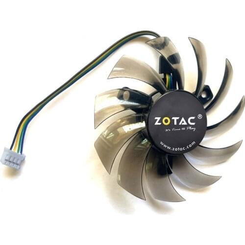 DIY 75mm GA81S2U 40mm T128010SU GTX970 GPU Cooler Fan For ZOTAC GTX 660Ti 650Ti BOOST GTX 970 Graphics Card Cooling Fans