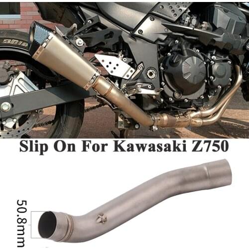 For Kawasaki Z750 Z 750 Exhaust Pipe For Motorcycle Medium Exhaust Pipe Connect With Silencer For Connection In Middle Section