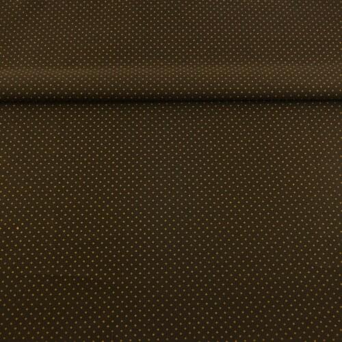 Dots Theme Pattern 100% Cotton Fabric Dark Brown Color for Sewing Tissu Tilda Home Decoration Clothes Fat Quarter Patchwork Tela