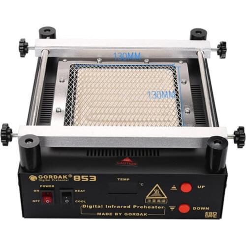 Gordak 853 IR Infrared Preheating Station Lead-free Preheater for BGA Repairing Desoldering of PCB Board Tools Kit 220V/110V