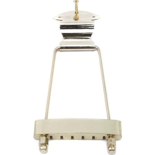 Exquisite 6 String Metal Electric Guitar Jazz Guitar Trapeze Tailpiece Saddle Bridge Set