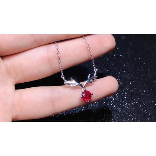 New Arrival Natural and Real Natural And Real Ruby Pendant Ruby necklace For Women