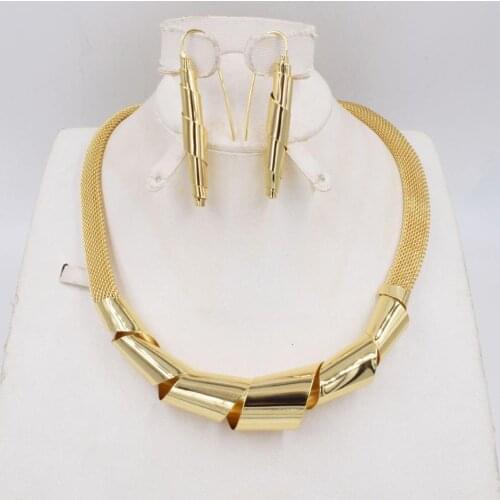 New design High Quality Dubai set 3color Gold Color Jewelry Set For Women african beads jewelry fashion jewelry