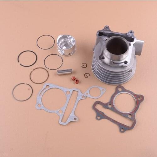 New Motorcycle Big Bore 50mm Cylinder Kit With Piston Ring Pin Fit for 139QMB GY6 50cc 80cc 100cc Scooter Moped Replacement