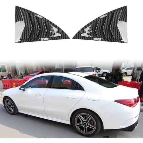 Rear Window Louver Shutter Cover Trim for Benz CLA C118 W118 CLA200 CLA45 2020 2021 Window Side Vent Trim