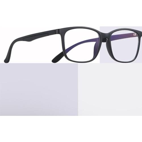 OEYEYEO New TR90 Anti Blue Light Eyeglasses Mens Retro Simple Fashion Spectacle Frame Ladies Clear Comfortable Myopia Eyewear