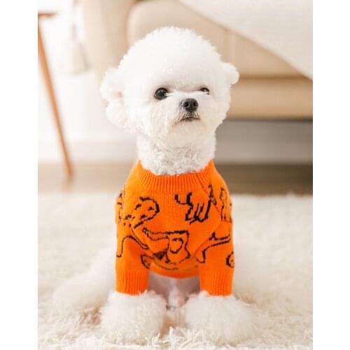 FSS Pet Clothes Cat Sweater Dog Clothes Casual Knitted Sweater Small Puppy Cats Dogs Outfits Autumn Winter Thin Clothing