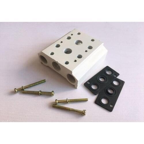 4V210-08 Pneumatic Solenoid Valves Manifold Air Exhaust 200M-2F/3F/4F/5F/6F/7F/8F/9F/10F