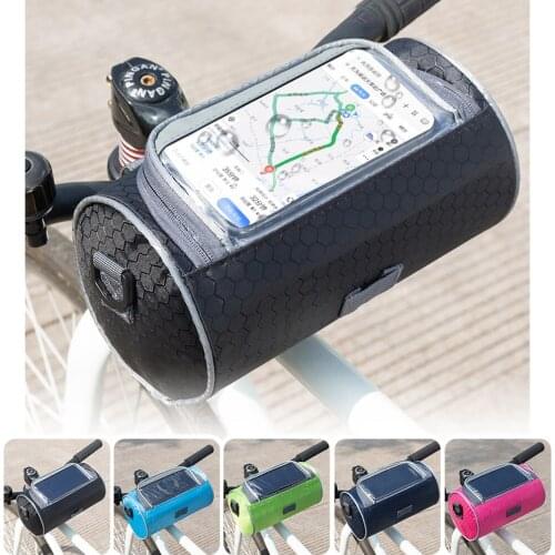 Portable Windshield Bag Front Handlebar Fork Storage Container Car Black Oxford Cloth Waterproof High Capacity 7 inch