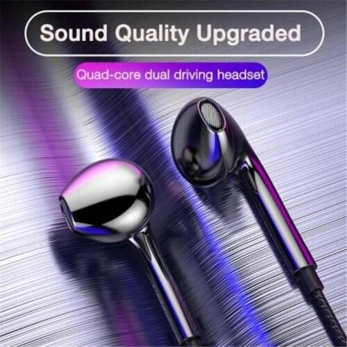 3.5mm Wired Headphones With Bass Earbuds Stereo Earphones Music Sport earphones Gaming Headset With mic for HiFi Headphone