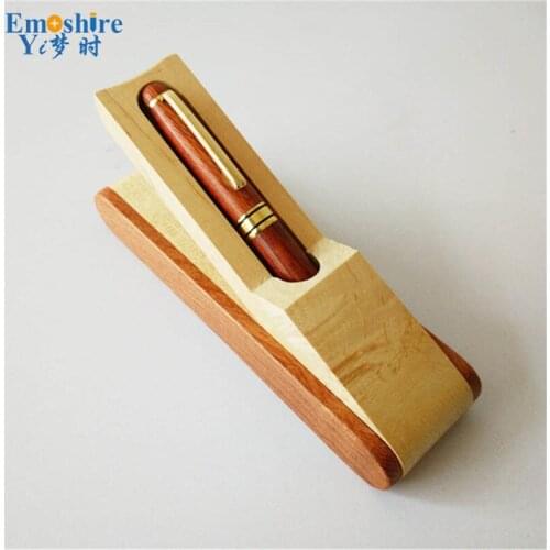 Emoshire Pennen Creative Stationery Gifts oficina kalem kutusu caneta Wood Fountain Pen for School Officl Writing Supplies P038
