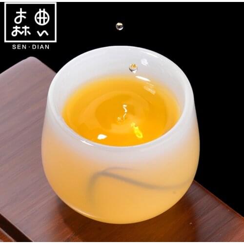 SENDIAN Glass Crystal Cup Handmade Craft High Temperature Resistant Crystal Tea Cup 2021 New Hot Office Home Kitchen Accessories