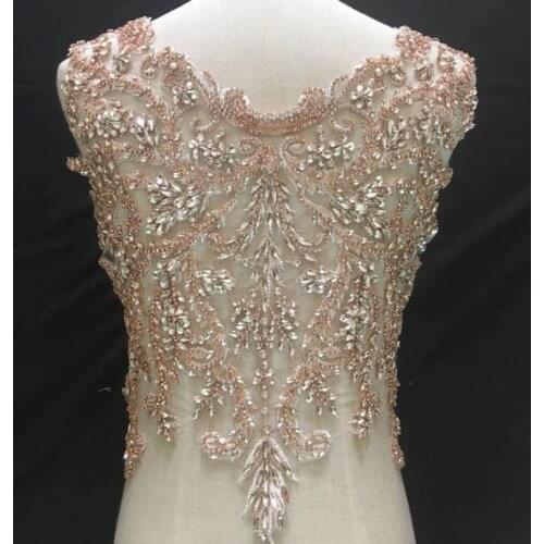 3 Colors Super Luxury Rhinestone Crystal Applique For Bridal Accessories Wedding Dress Sash Haut Couture Costume Embellishment