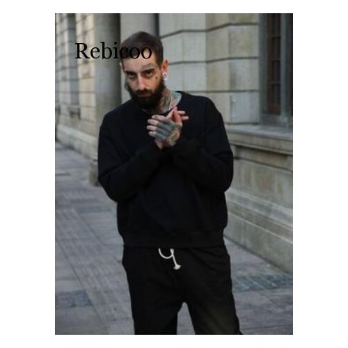 Sweatshirts simple solid Style Loose Fit Spring Autum Fleece mens Hoodies oversize drooping shoulders mens tops