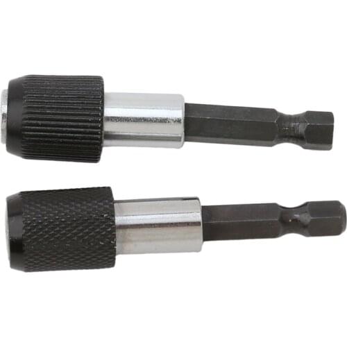 Impact Drive Hex Shank Quick Release Change Holder Bit Drill Chuck Adapter Magnetic Screwdriver Bit Holder