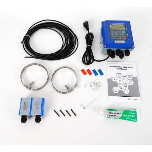 Ultrasonic Flow Meter TUF-2000B Medium Size TM-1 Transducer DN50mm-DN700mm Wall Mounted Type Liquid Flowmeter