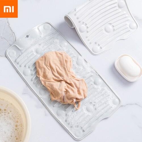 Xiaomi Home Silica Gel Washboard Washing Board Foldable Hand Wash Non-slip Clean Laundry Clothes Boared Portable Tool for Travel
