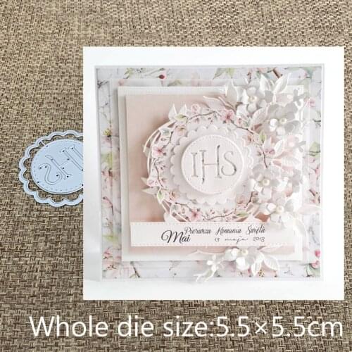 New Design Craft Metal Cutting Dies cut die Polish IHS circle flower Scrapbooking Album Paper Card Craft Embossing Die Cuts