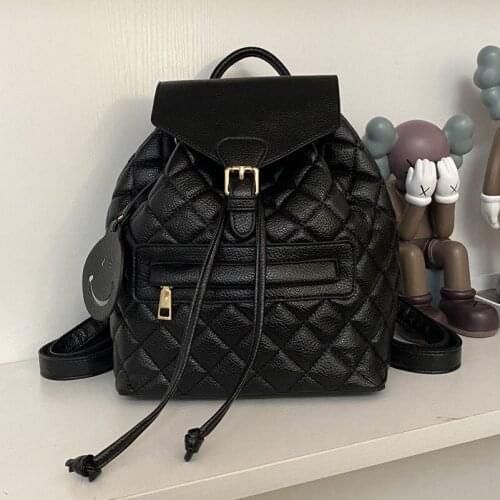 PU Leather Lady Shoulder Bags Small School Backpacks for Girls Designer Travel Rucksack Purse Fashion Luxury Women Backpack Soft