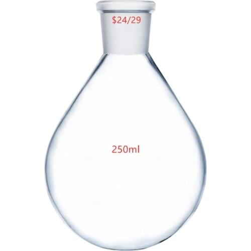250ml,24/29,Glass Recovery Flask,Rotary Evaporator Kjelda Vessel,Lab Pyriform Bottle