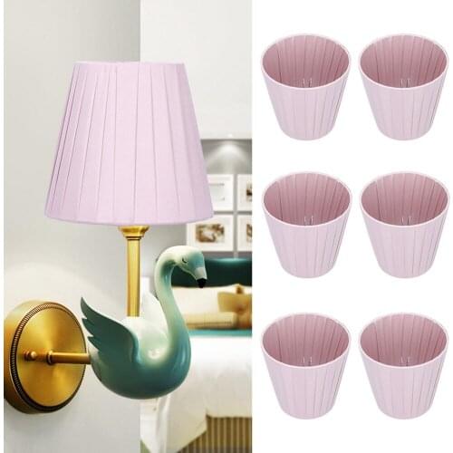 6pcs New Pleats Lampshade for Table Lamp Standing Lamps Japanese Style Pleated Lampshade Creative Desk Lamp Shade Bedroom Lamps