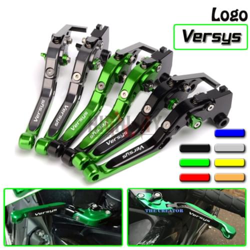 CNC Aluminum Brake Handle Bar Lever Extendable Folding Adjustable Brake Clutch Levers For Kawasaki VERSYS 300X 2017