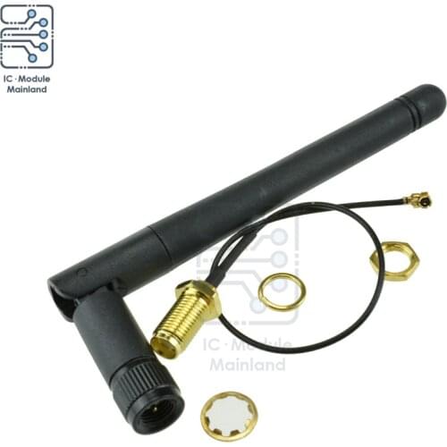 11cm 2.4G Wireless SMA Antenna Stick 2dB 2.5dB Gain For NRF24L01 PA CC2500 Module 20cm IPX Adapter Cable For Arduino