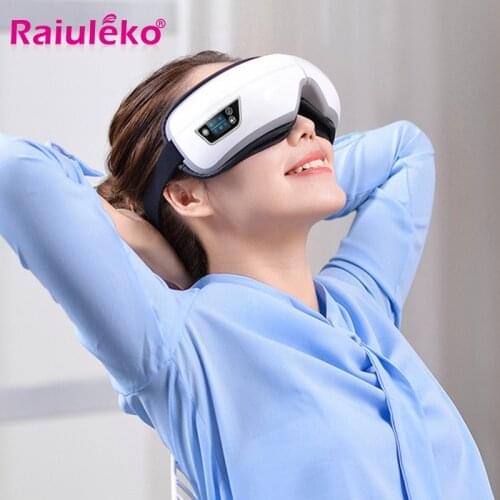 Wireless Electric Vibration Eyes Massager Heating Therapy Air Pressure Music Eye SPA Eyes Stress Relief Care Eye Massage Device