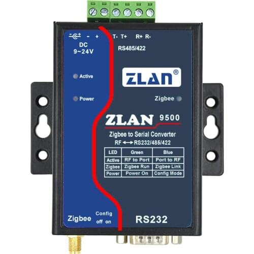 Zigbee wireless serial port server RS232/485/422 to ZigBee ZLAN9500