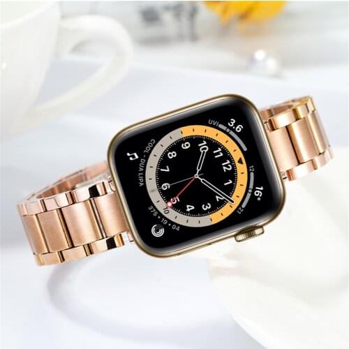 Bracelet for apple watch 6 5 4 se women band 40mm 44mm thin slim stainless steel strap for iwatch se 6 5 4 3 38mm 42mm bands