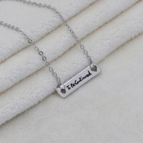 Fashion heart link To be continued pendant semicolon stainless steel jewelry friend gift gift for girl friend necklace N499-1