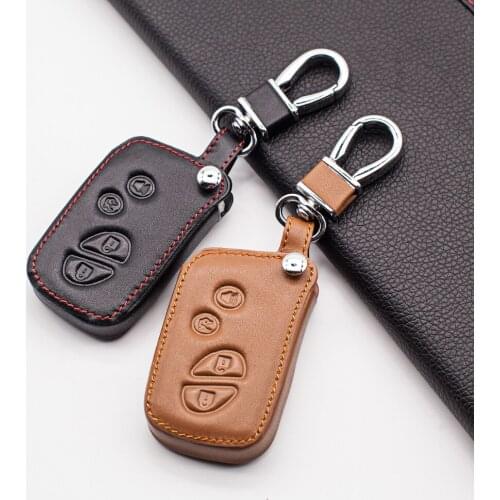 4 Buttons Smart Remote Carrying Leather Key Shell Cover Case For Lexus RX LX GX ES250 RX270 Car Accessories