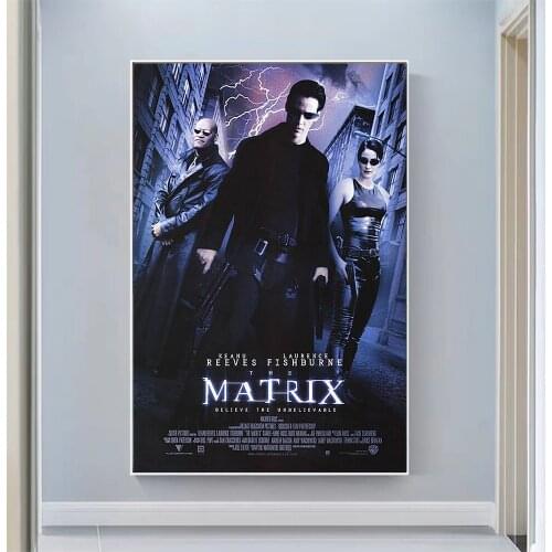 CP1031 The Matrix Classic Hot Movie Print Silk Fabric Poster Indoor Wall Art Decor Gift