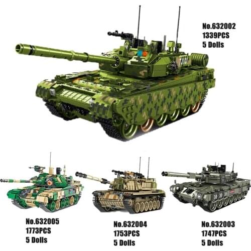 PANLOS 632003 Military German Leopard 2A4 Tank Building Blocks Educational Bricks Boy Toys For Children Brithday Gifts 2311PCS