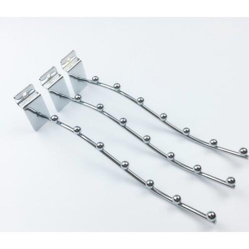 10pcs/pack HIGH QUALITY 260mm Length Supermarket Slatwall Hooks 5mm Wire Diameter Frid Hook Products Hanging Display Hooks